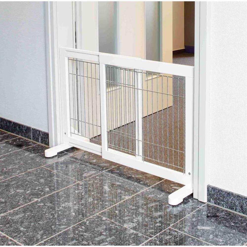 Cancello Per Cani In Legno 65-108x61 Cm - Foto 1