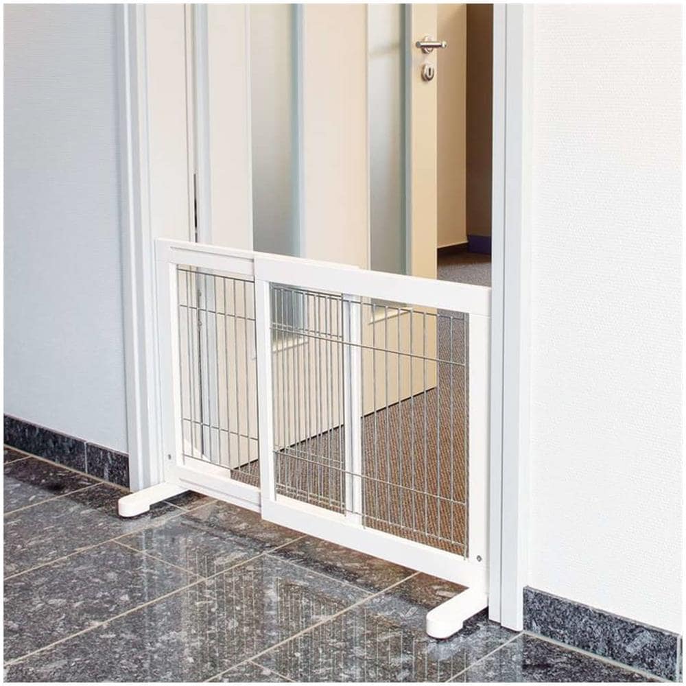 Cancello Per Cani In Legno 65-108x61 Cm - Foto 2