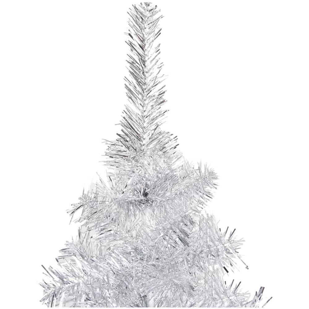 Albero di Natale Artificiale con Supporto Argento 240 cm PET - Foto 2