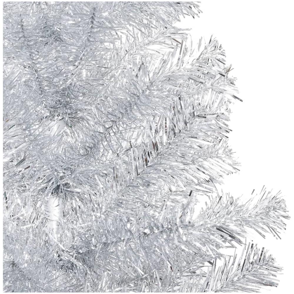 Albero di Natale Artificiale con Supporto Argento 240 cm PET - Foto 3