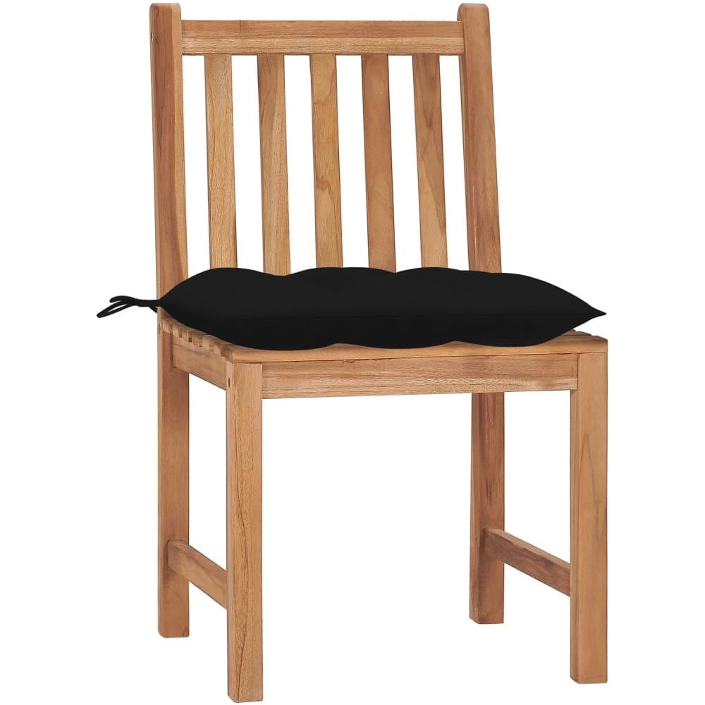 Sedie da Giardino con Cuscini 8 pz in Legno Massello di Teak - Foto 2