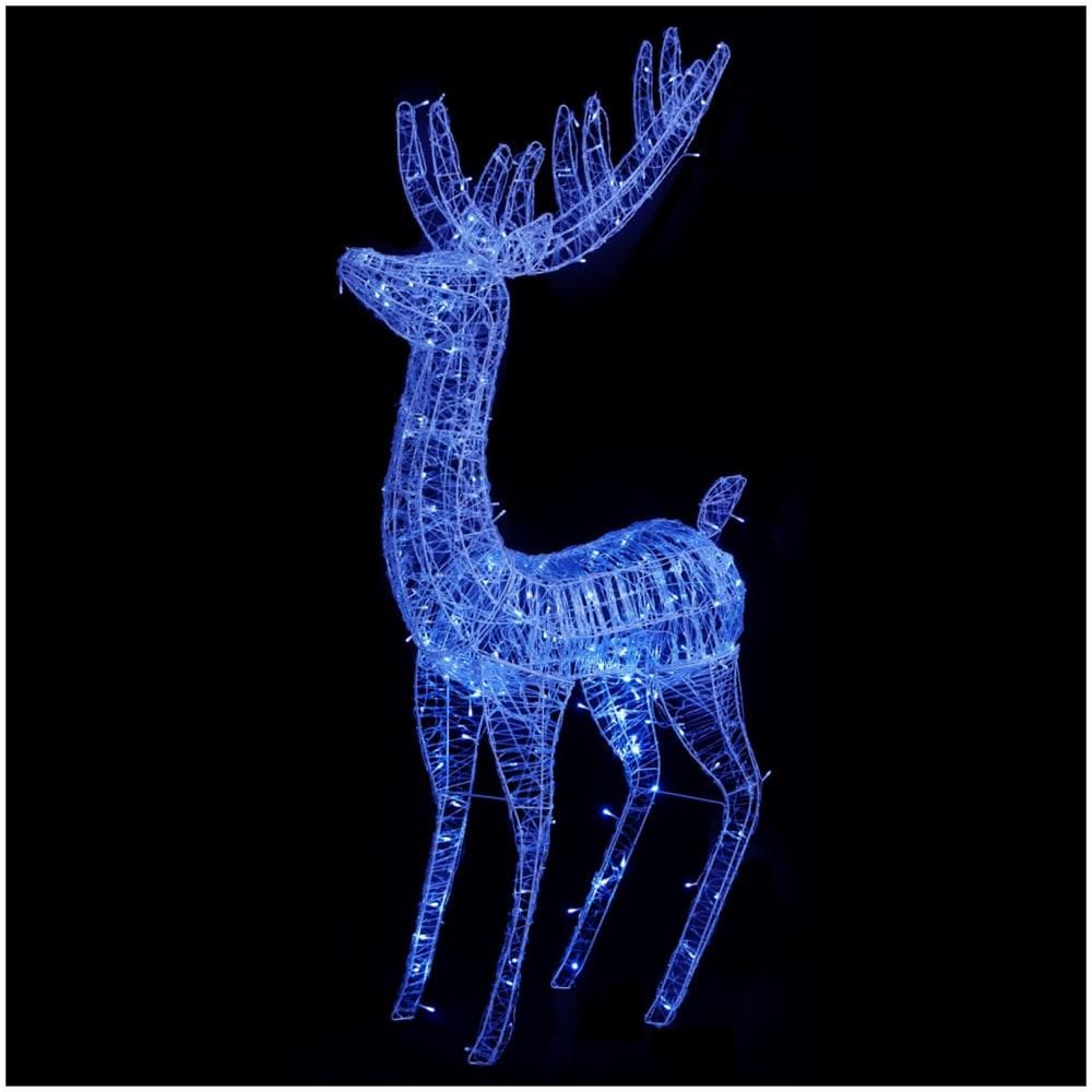 Renna di Natale XXL in Acrilico 250 LED 2 pz 180 cm Blu - Foto 2