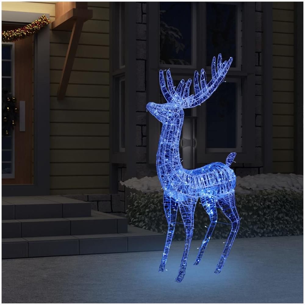 Renna di Natale XXL in Acrilico 250 LED 2 pz 180 cm Blu - Foto 3
