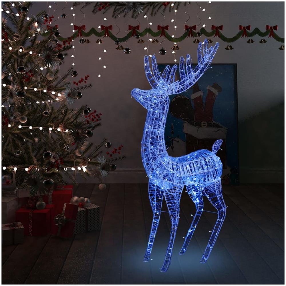 Renna di Natale XXL in Acrilico 250 LED 2 pz 180 cm Blu - Foto 1
