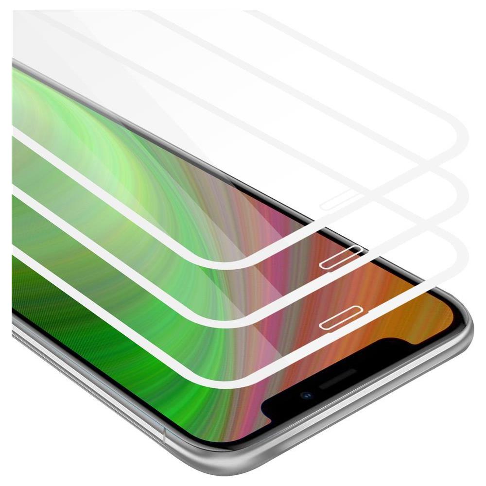 3x Pellicola Armatura A Schermo Intero Compatibile Con Apple Iphone X / Xs In Trasparente Con Bianco - 3x Vetro Temperato (tempered) Di Protezione Del Display In Durezza 9h Con 3d Touch - Foto 1