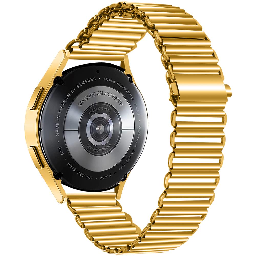 Cinturino Per Orologio In Acciaio Inossidabile Gold 20 Mm Samsung Watch S / Samsung Watch 5 / Huawei Gt - Foto 1