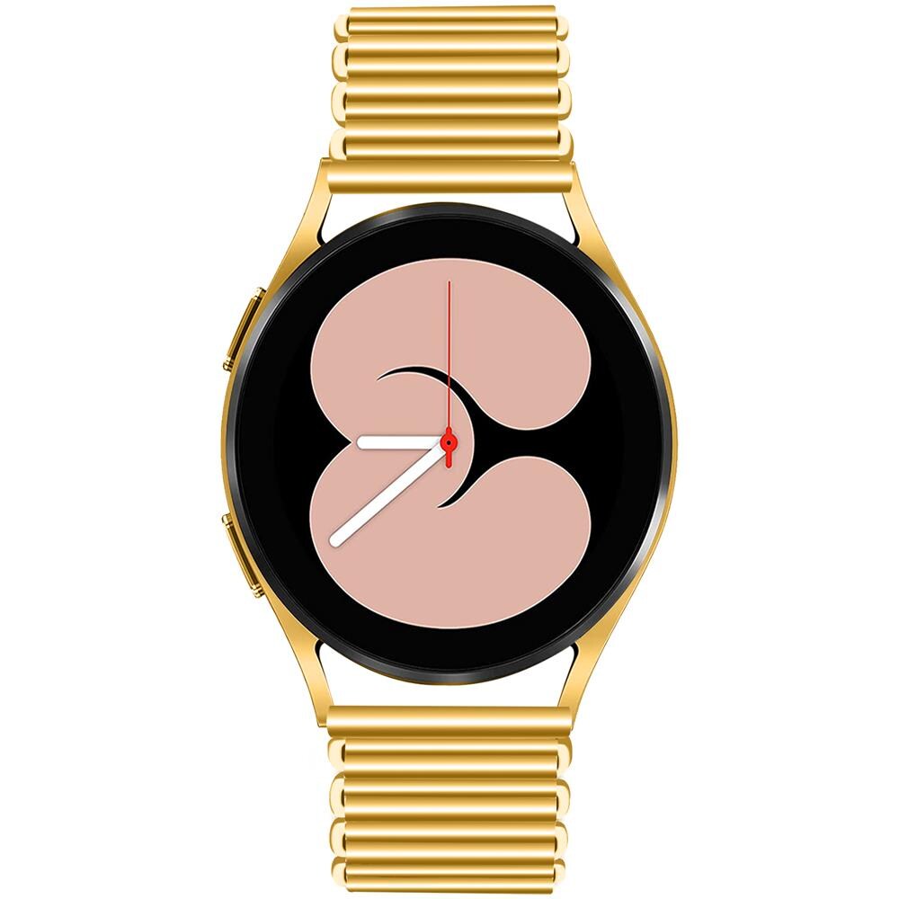 Cinturino Per Orologio In Acciaio Inossidabile Gold 20 Mm Samsung Watch S / Samsung Watch 5 / Huawei Gt - Foto 2
