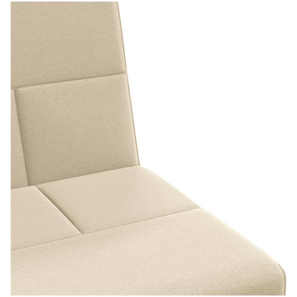 Divano Letto Con Portabicchieri In Tessuto Crema - Foto 2