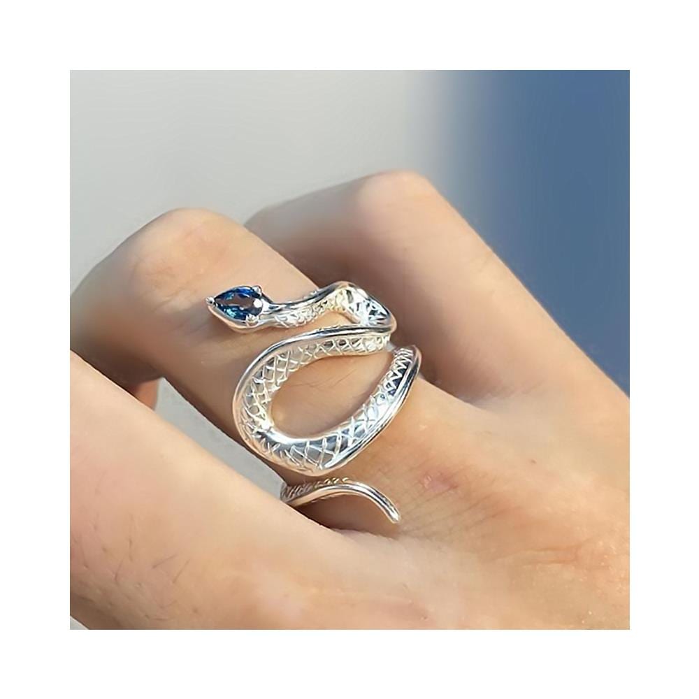 Anello Regolabile Con Strass Serpente Whitegold - Foto 2
