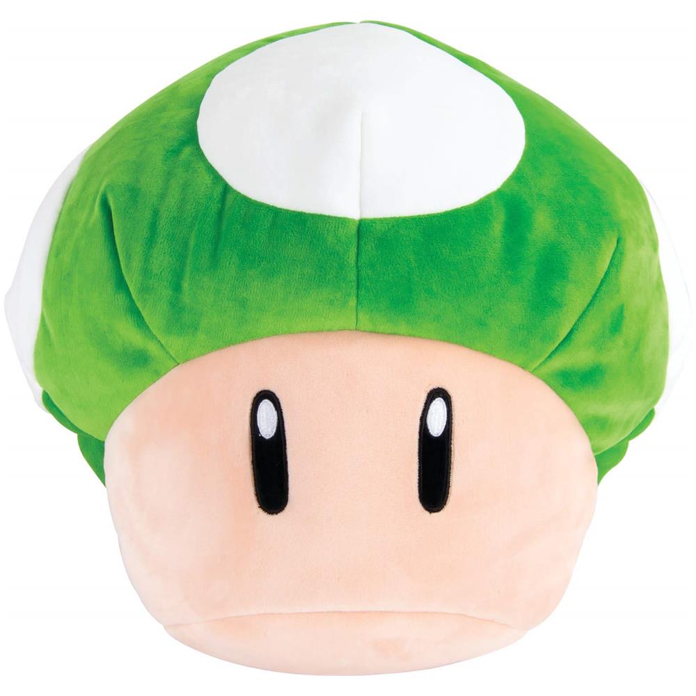 Club Mocchi-mocchi- Nintendo Super Mario Peluche - Peluche Fungo 1-up - Peluche Squishy Da Collezione - 15 Pollici - Foto 1