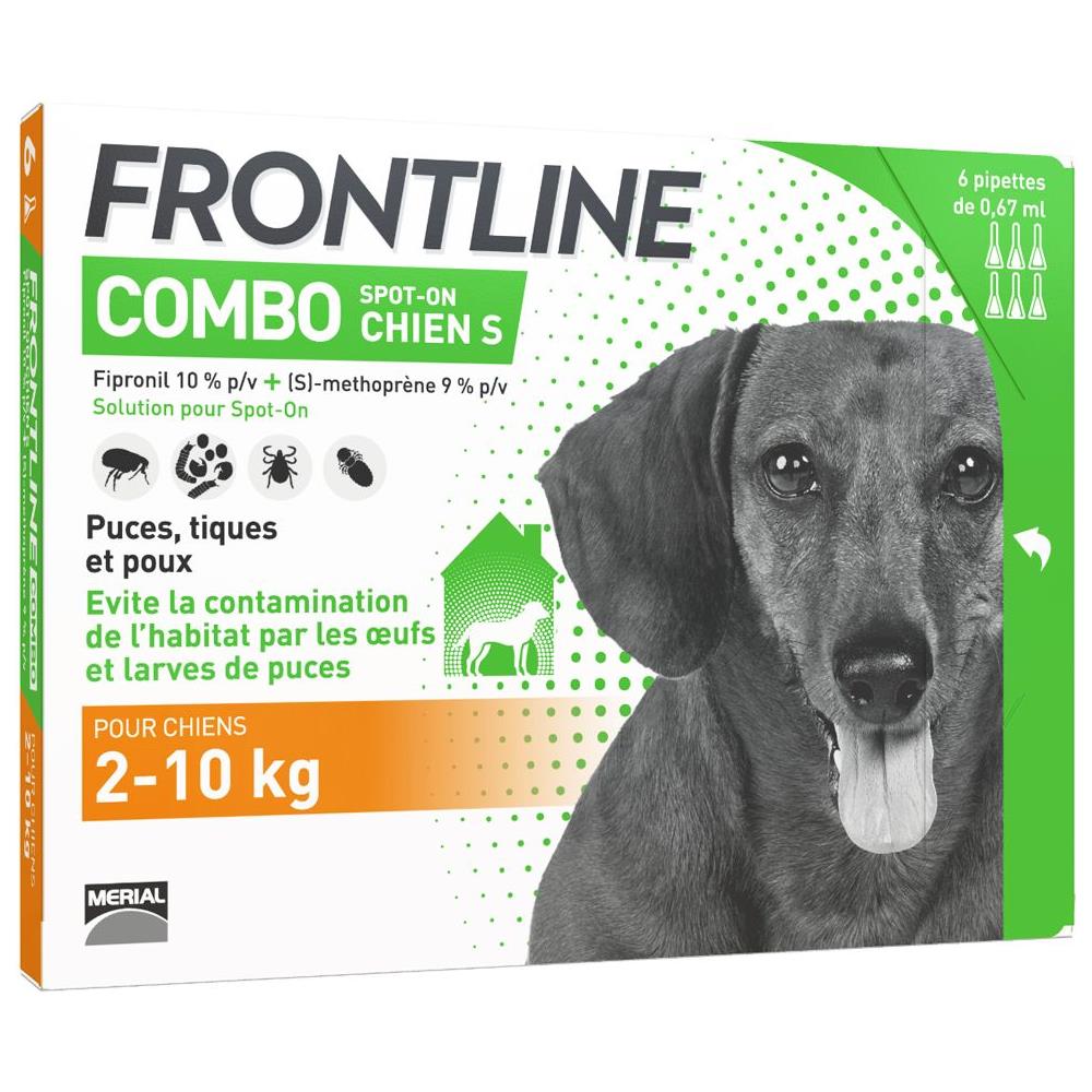 Combo Spot-on Chien S De 2-10kg 6 Pipette De 0,67ml - Foto 1