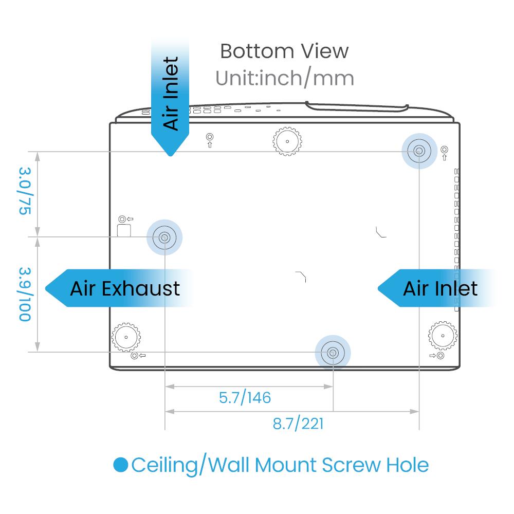 Videoproiettore TK710 DLP 4K Ultra HD 3200 lumen ANSI Rapporto di Contrasto 10000:1 HDMI /USB - Foto 8
