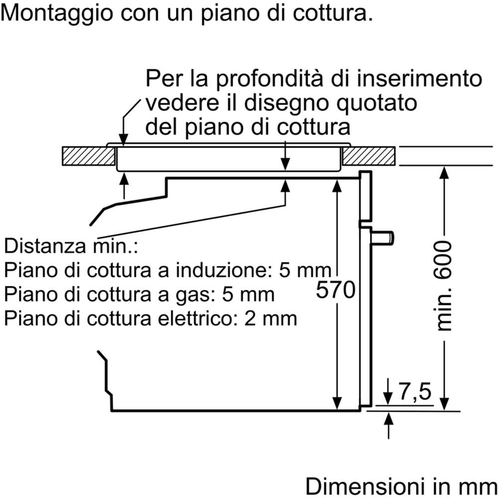 Forno Elettrico da Incasso Serie 2 HBA171BS3 Capacità 71 L Multifunzione Ventilato Potenza 3600 W Colore Nero, Acciaio inossidabile - Foto 10