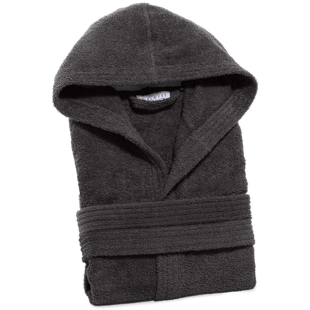 Accappatoio Con Cappuccio Spugnissima Minorca In Cotone Colore Grigio Misura Xxl - Foto 2