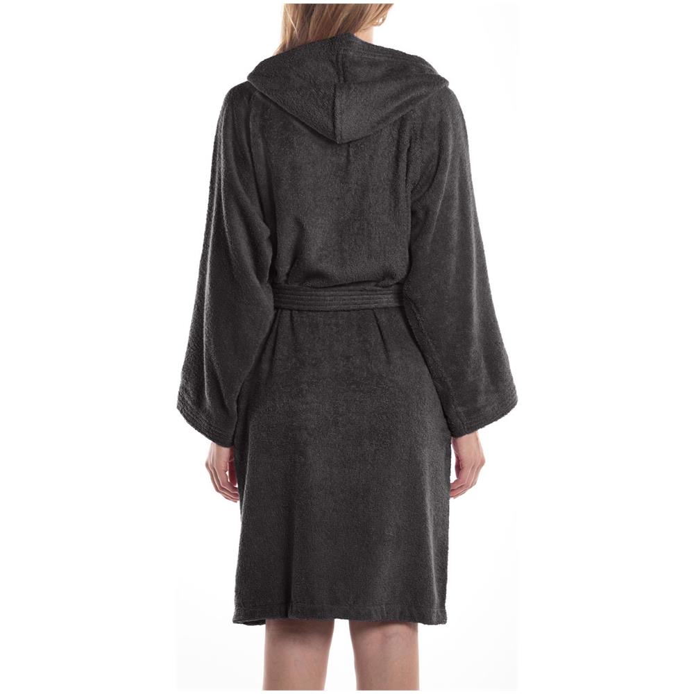 Accappatoio Con Cappuccio Spugnissima Minorca In Cotone Colore Grigio Misura Xxl - Foto 3