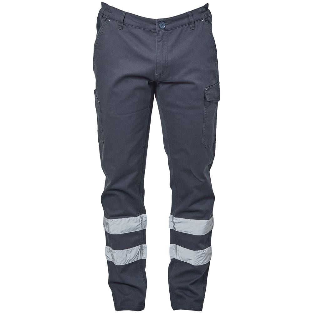 Pantalone ZURIGO REFLECTING Multitasche Elasticizzato Cotone Rifrangente COLORE NAVY TAGLIA M - Foto 1
