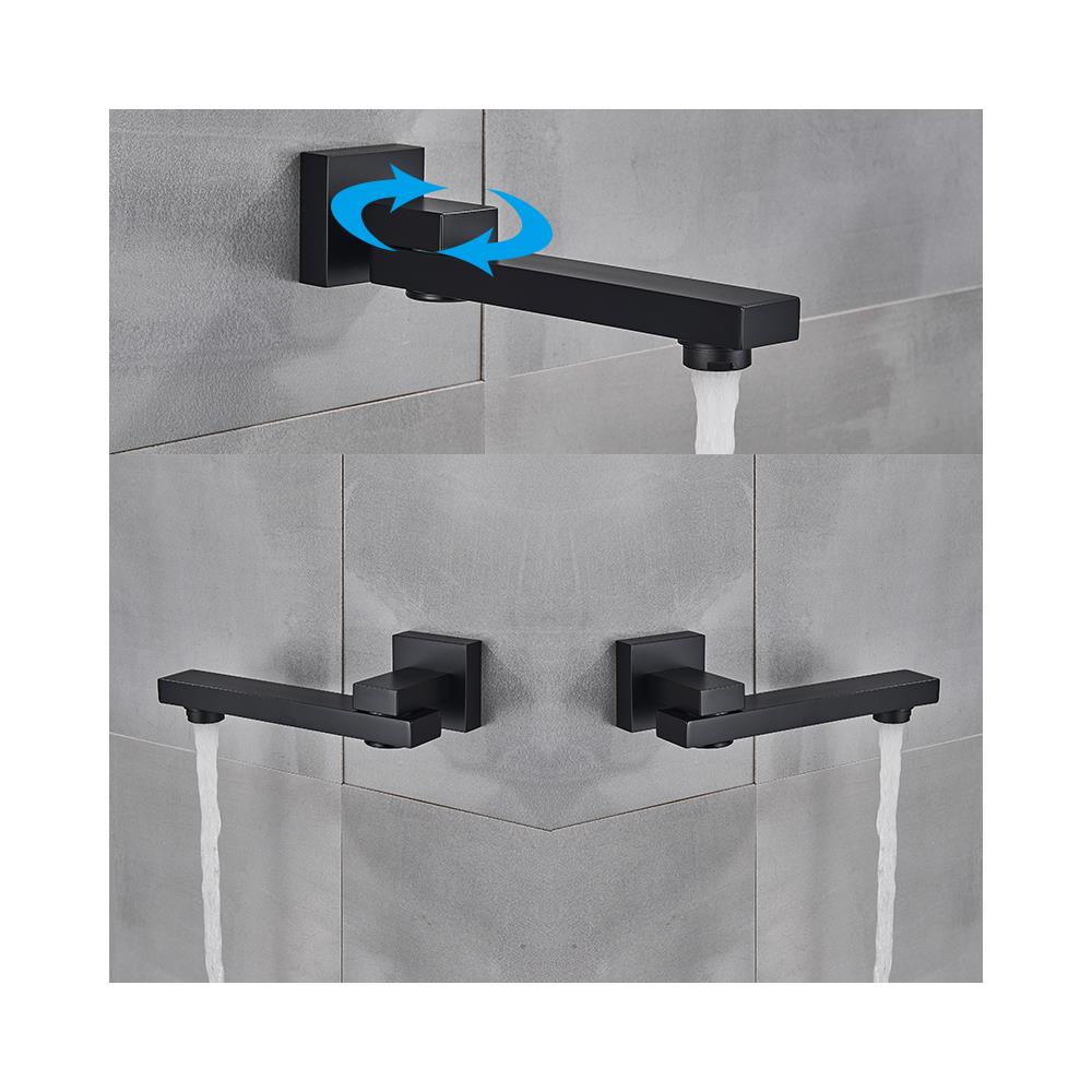 Set miscelatore doccia, Blackswan, tipo M73.48, modello smart nero opaco, misura 30 cm - Foto 4