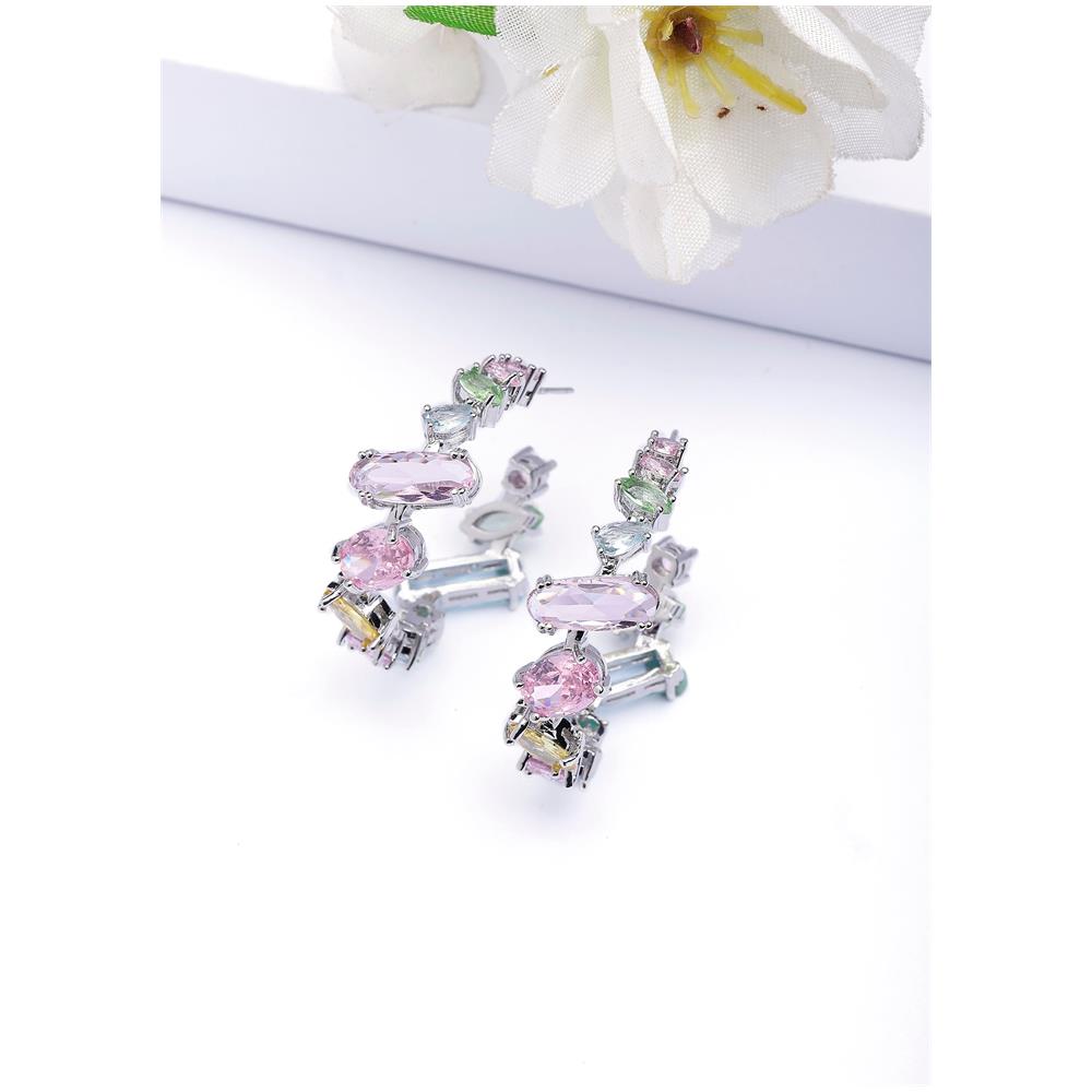 Orecchini a Cerchietti Multicolori Capricciosi - Foto 1