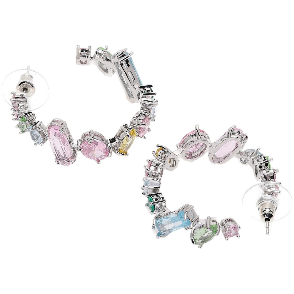 Orecchini a Cerchietti Multicolori Capricciosi - Foto 2