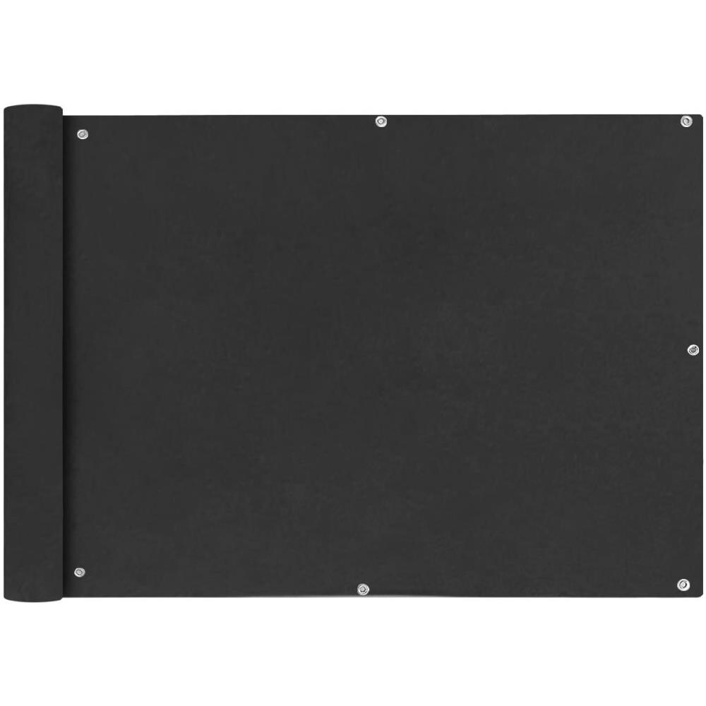 Paravento Da Balcone In Tessuto Oxford 75x400 Cm Antracite - Foto 1