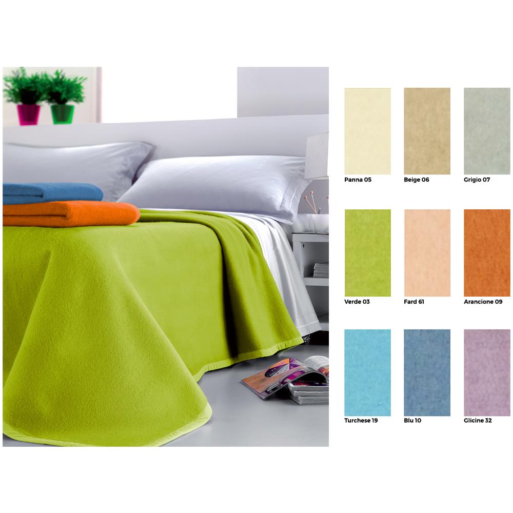 Coperta Jacquard In Misto Lana Modello Jenny 2 Piazze Verde 03 - Foto 2
