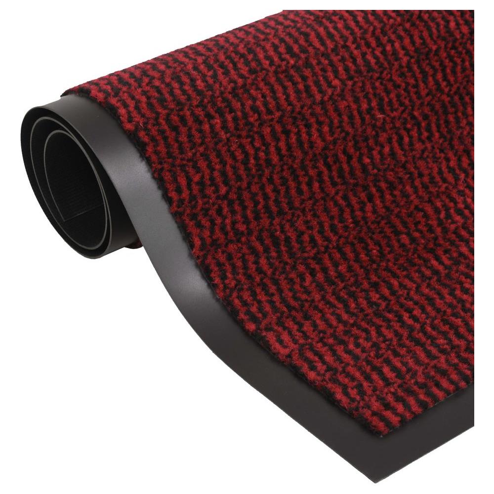 Tappeto Antipolvere Trapuntato Rettangolare 80x120cm Rosso - Foto 1