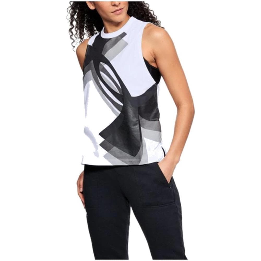 Canotta Donna Overlay Logo Muscle - Taglia: M - Colore: Fantasia Bianco - Foto 1