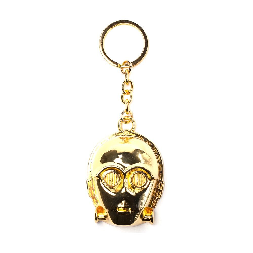 Star Wars: C-3po 3d Metal Gold (portachiavi)  - Foto 1