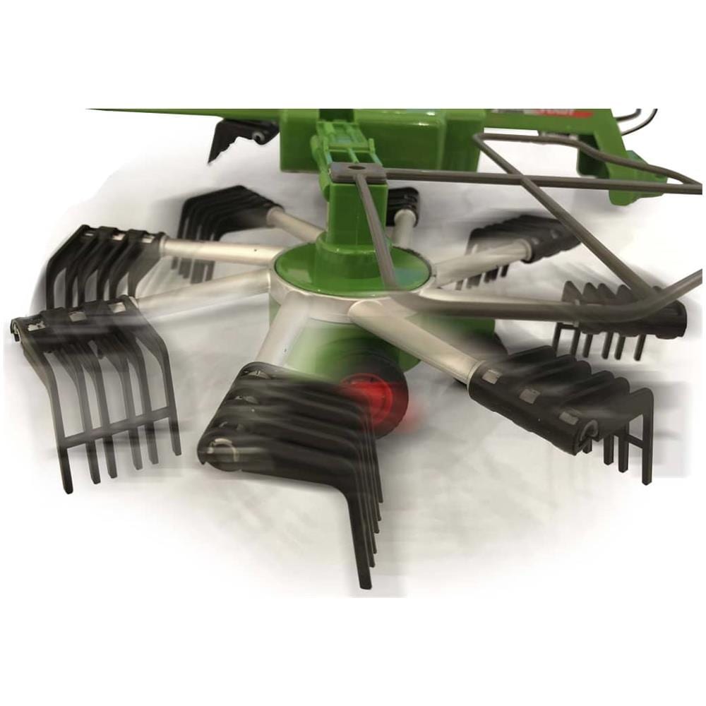 412589 Fendt Rastrello Formatore - Denti Rotanti Durante La Guida, Bracci Mobili Ribaltabili Radiocontrollati, Gancio Anteriore Del Rimorchio, Colore Verde - Foto 10