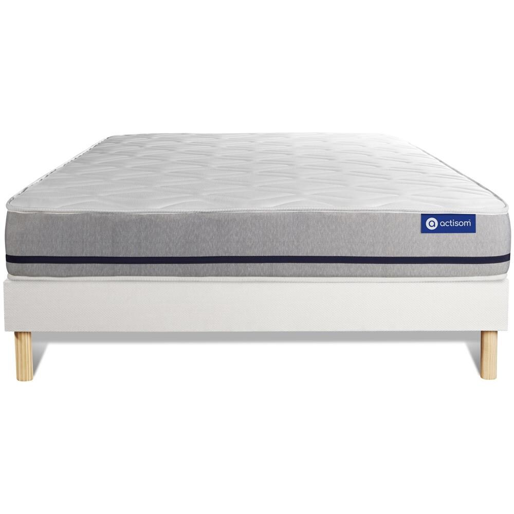 Kit Rete E Materasso Matrimoniale Actilatex Soft 140x210cm - Spessore : 20cm - Lattice E Memory Foam - Moderatamente Rigido - Foto 1