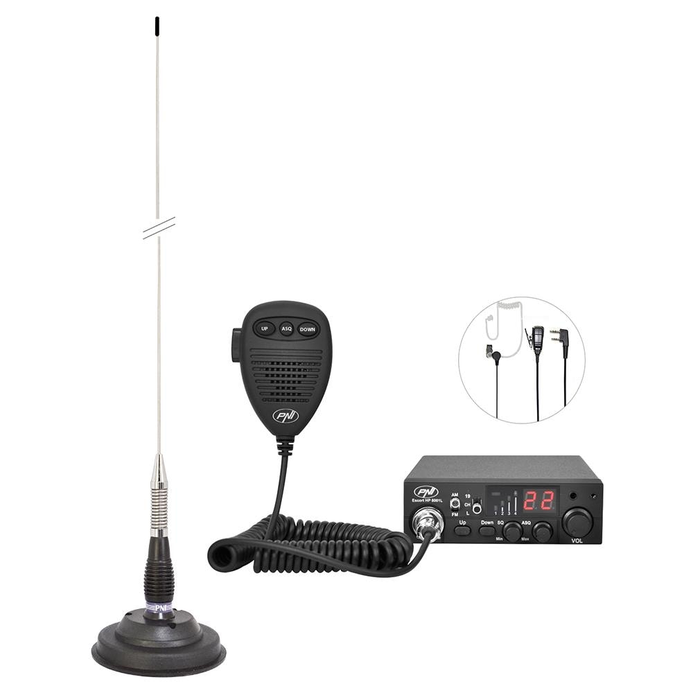 Stazione Radio Cbi Cbi Escort Hp 8001l Asq + Cuffie Hs81 + Cb Ml100 Antenna Con Magnete - Foto 1