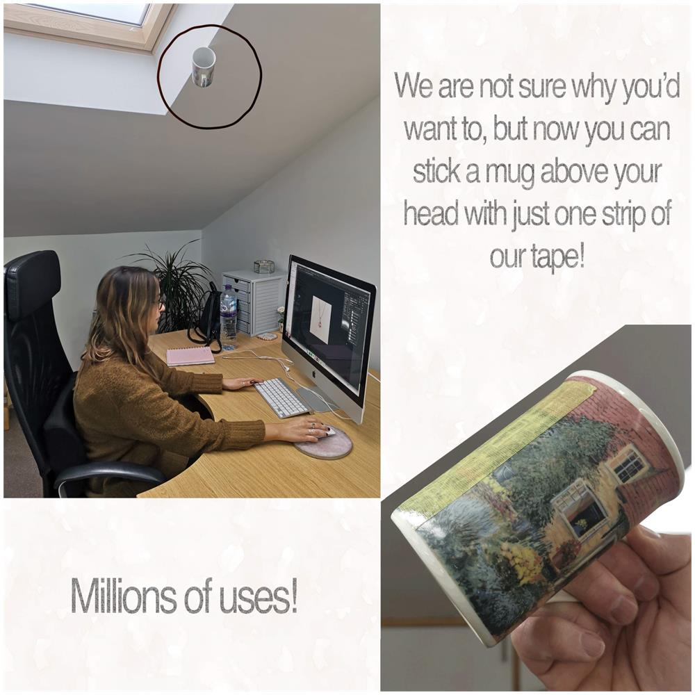 Fai Da Te Dottore Xtra Strong Double-sided Tappeto Gripper Tape - 20m Roll 21 Millimetri Largo - Foto 2