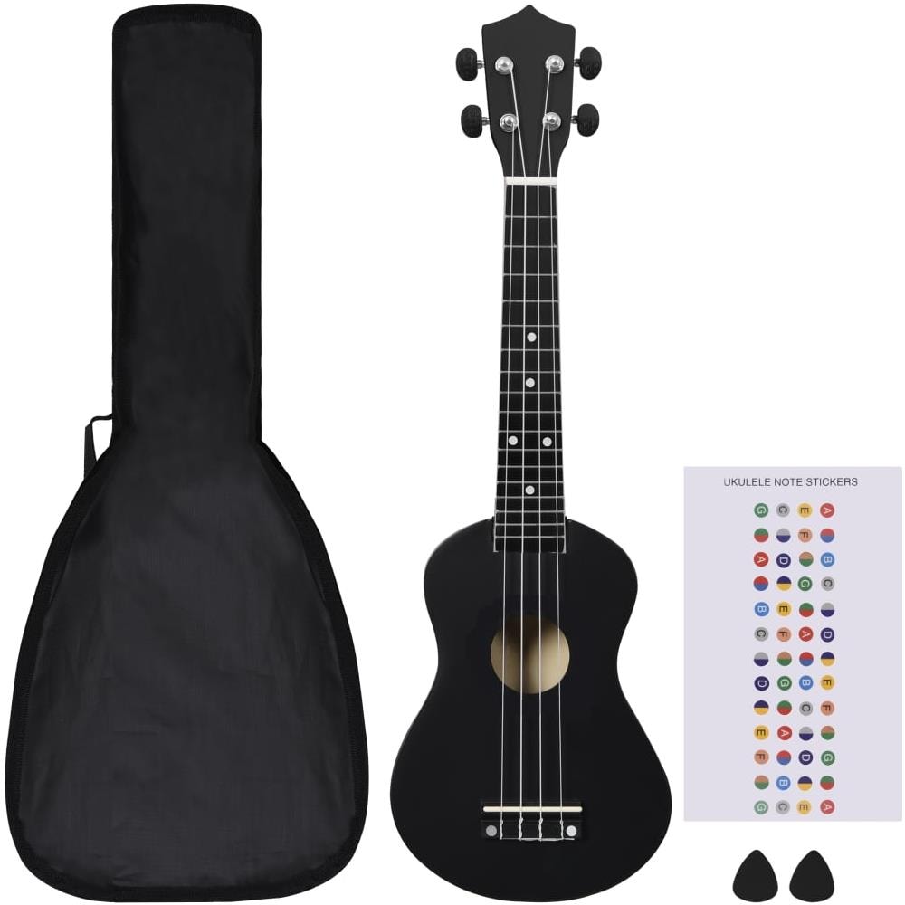 Set Ukulele Soprano con Borsa per Bambini Nera 23"" - Foto 2