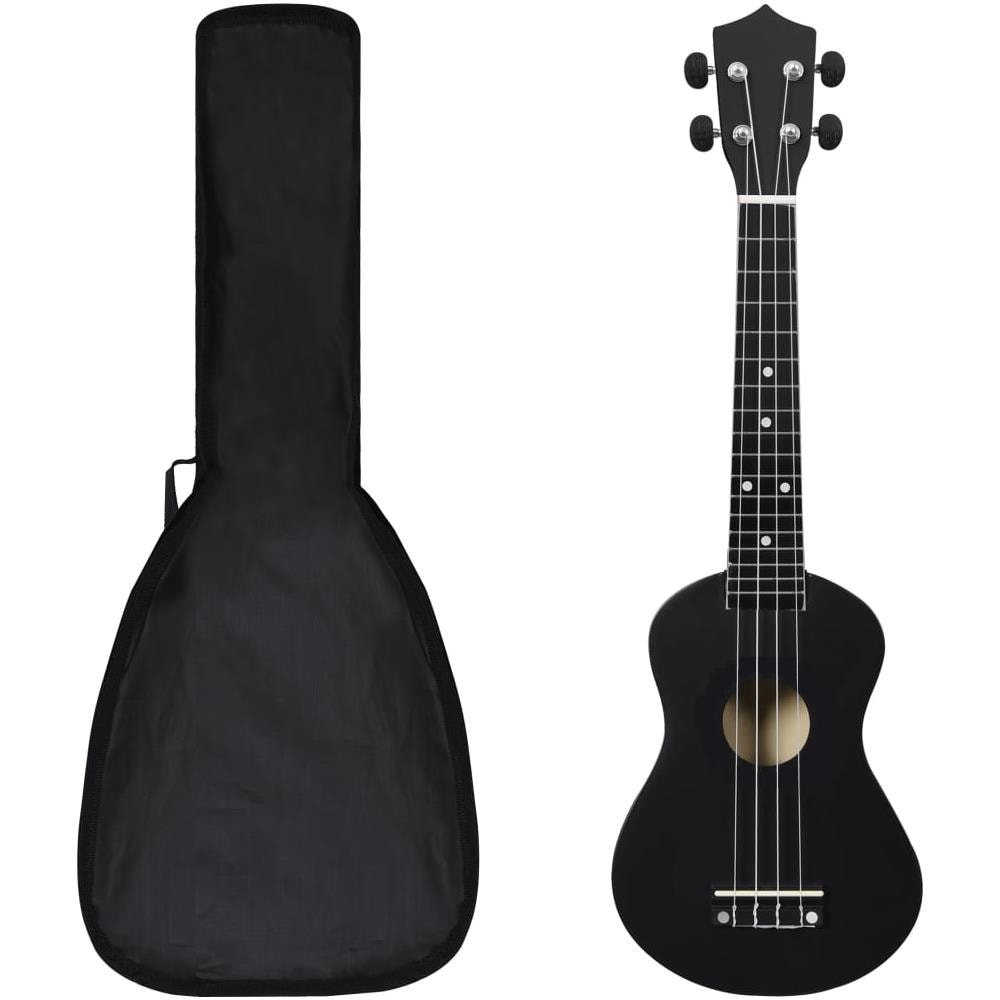 Set Ukulele Soprano con Borsa per Bambini Nera 23"" - Foto 1