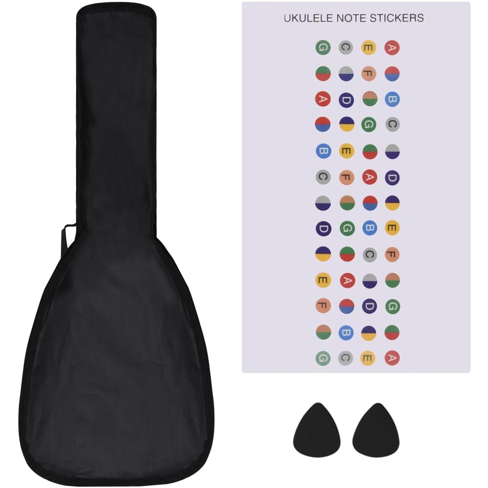 Set Ukulele Soprano con Borsa per Bambini Nera 23"" - Foto 3