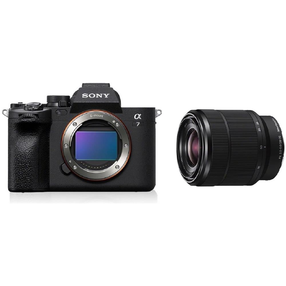 Kit Fotocamera Digitale Mirrorless Alpha 7 IV Nero Sensore Exmor R CMOS 33 MP 4K Ultra HD + Obiettivo 28-70mm F / 3.5-5.6 - Foto 1