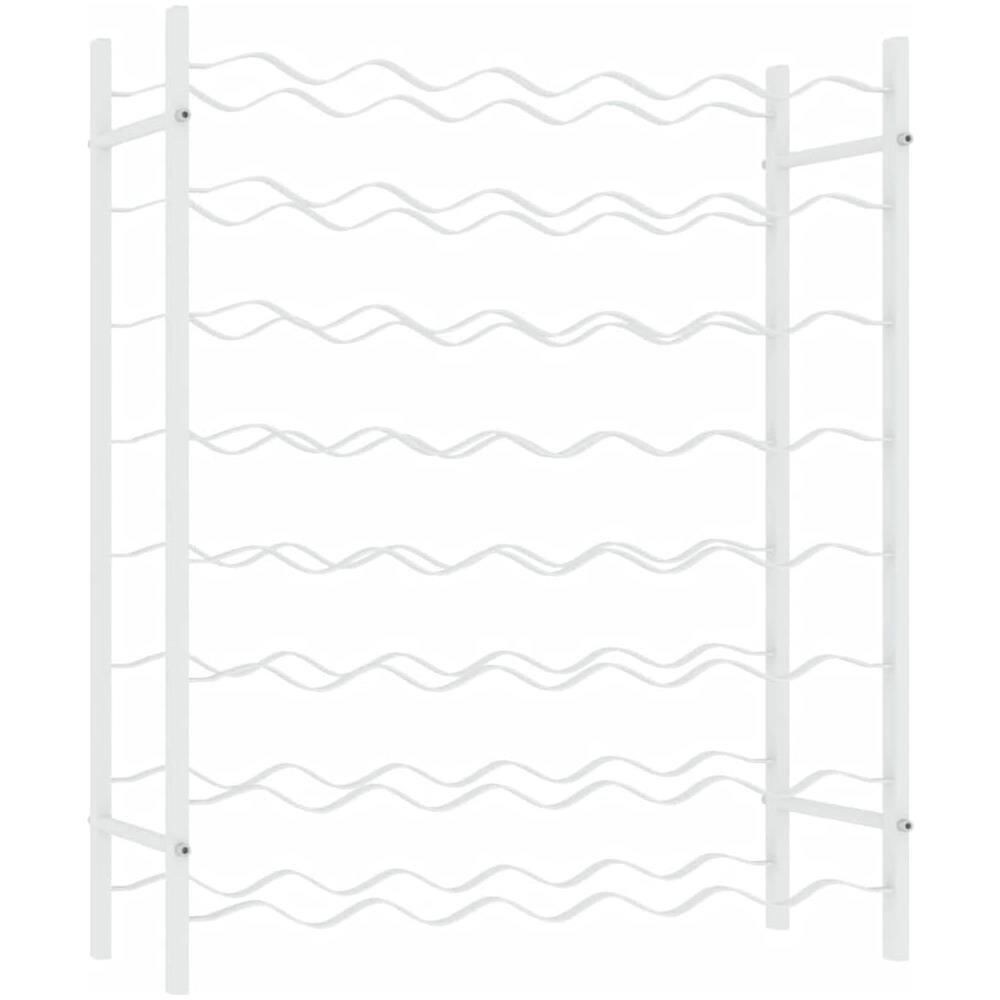 Portabottiglie Per 48 Bottiglie Bianco In Metallo - Foto 2