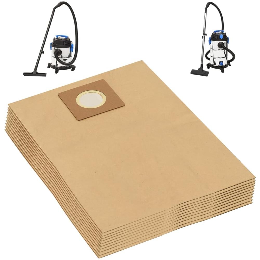 Sacchetti Carta Per Aspirapolvere E Aspiraliquidi 10pz Marrone - Foto 1