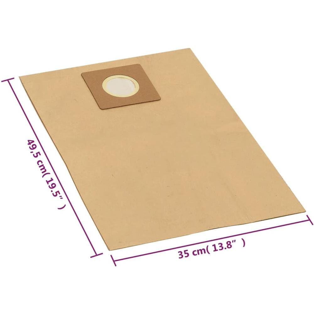Sacchetti Carta Per Aspirapolvere E Aspiraliquidi 10pz Marrone - Foto 6