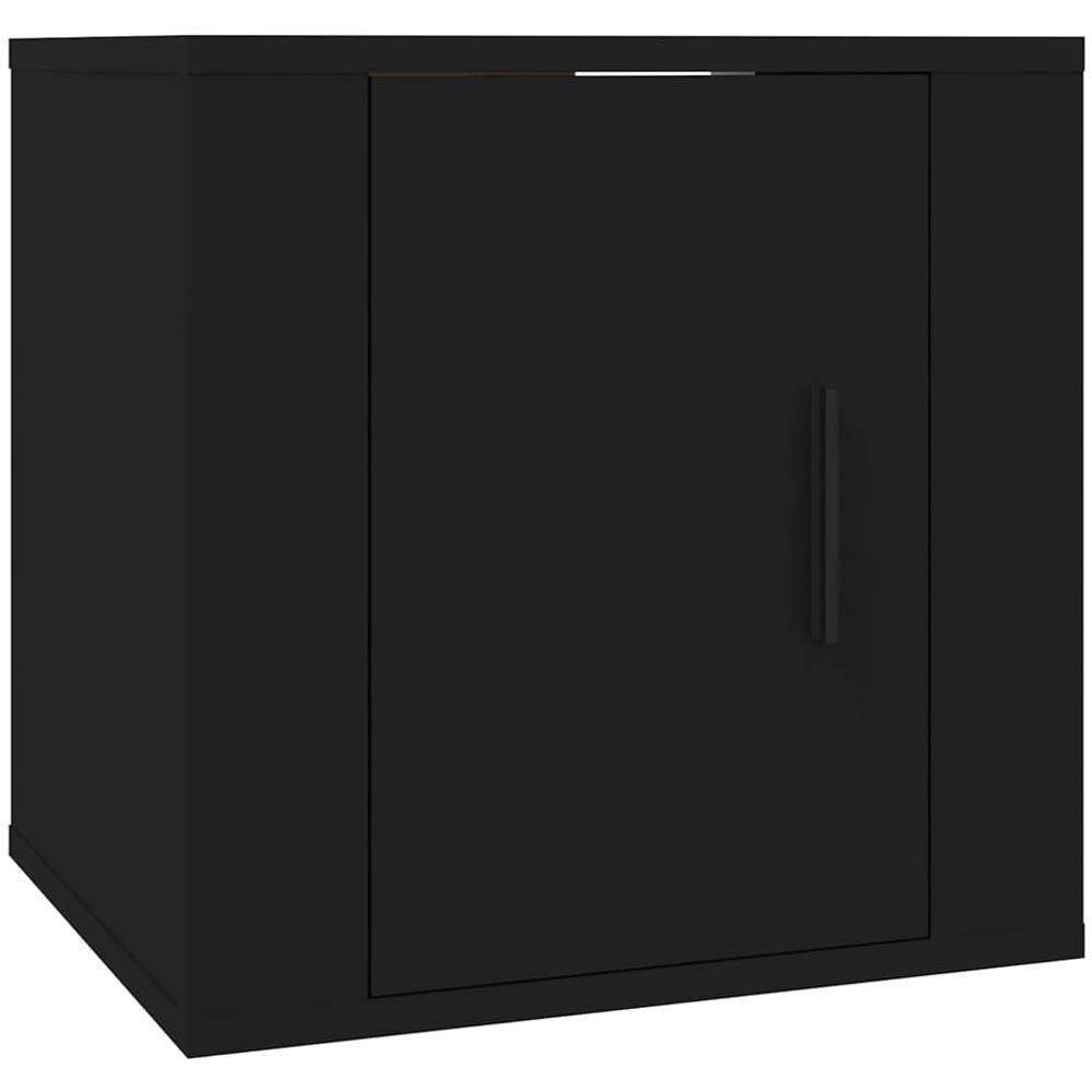 Mobile Porta Tv A Parete Nero 40x34,5x40 Cm - Foto 2