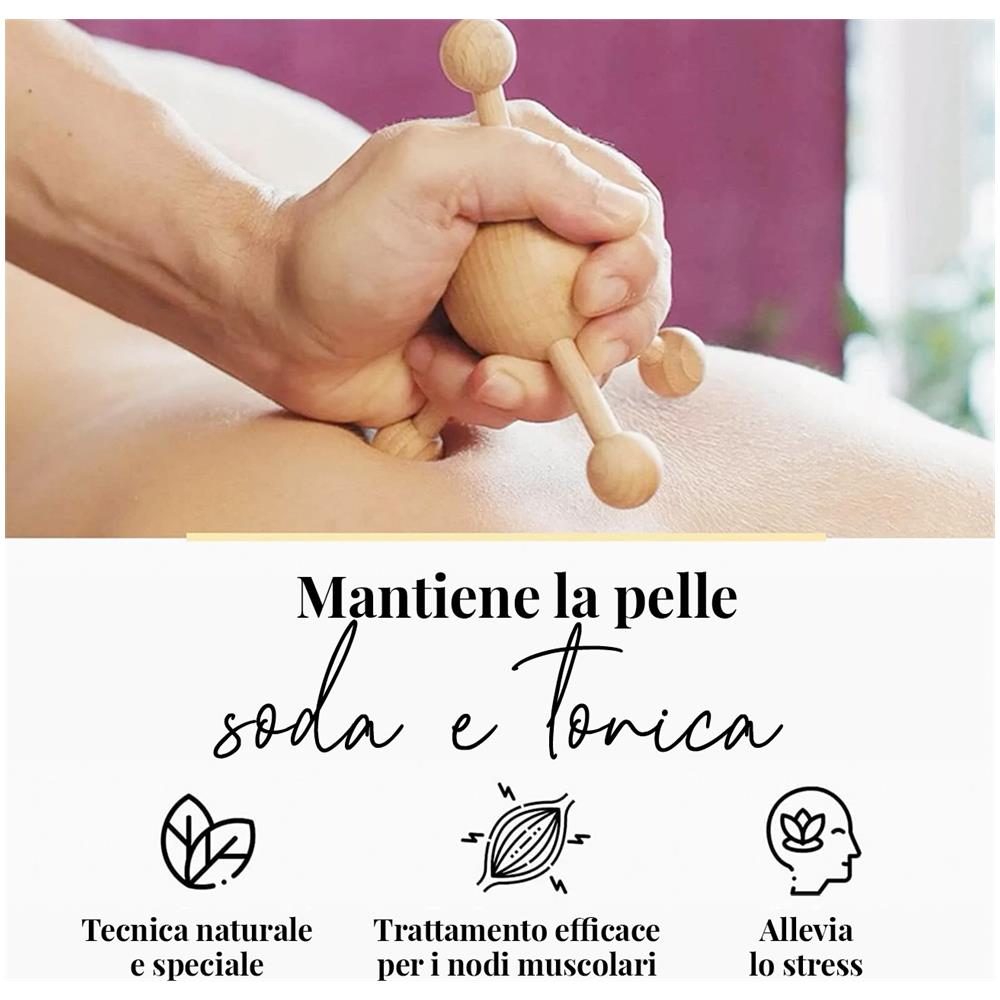 Massaggiatore Di Punti Trigger In Legno Per Il Massaggio Di Nodi Sulla Schiena, Il Collo, Le Spalle E Il Petto - Foto 3
