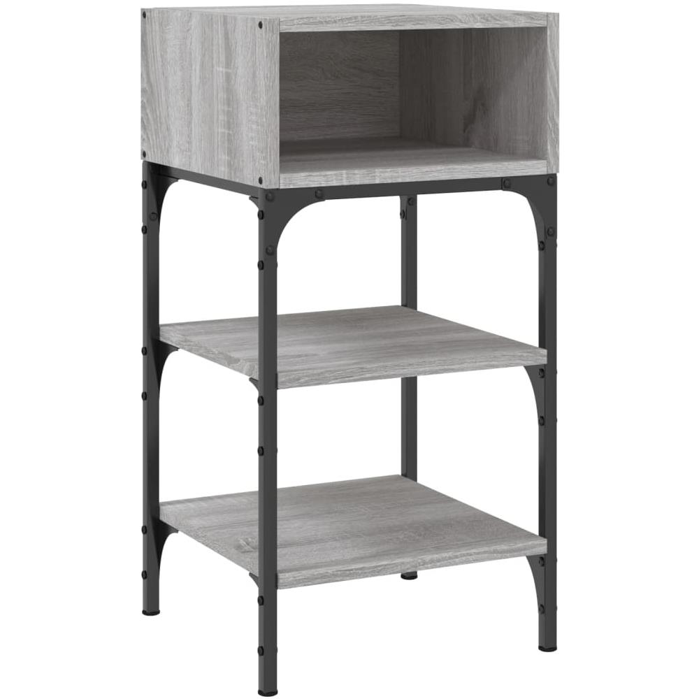 Mobile Vetrina Grigio Sonoma 120×30,5×70 Cm Legno Multistrato - 2