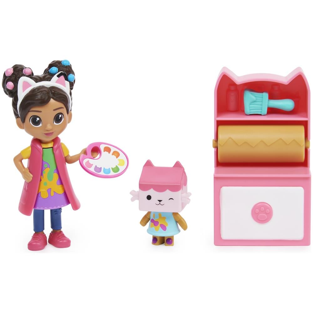 Gabby's Dollhouse, Mini set Studio d’arte, con Gabby e Baby Scatola, giochi per bambini dai 3 anni in su - Foto 7