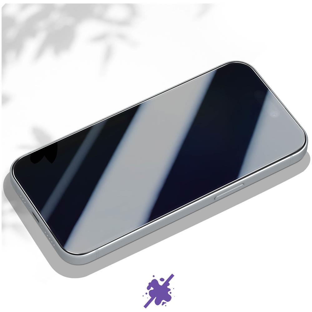 Vetro Temperato 9h Per Iphone 15 Plus E 15 Pro Max Anti-macchie Trasparente - Foto 5