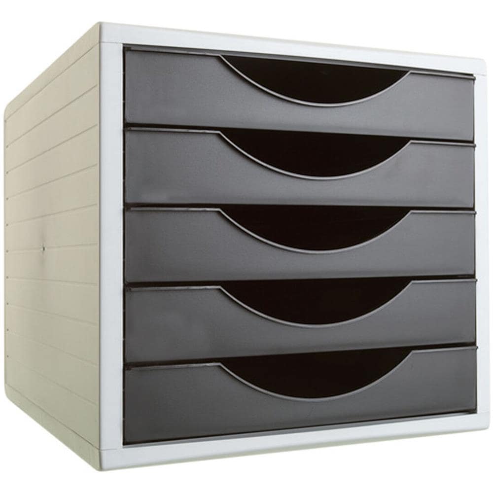 Archivotec Serie 4000 Classificatore Modulare Archivotec Serie 4000 5 Cassetti Din A4 Nero 34 X 27 X 26 Cm - Foto 1