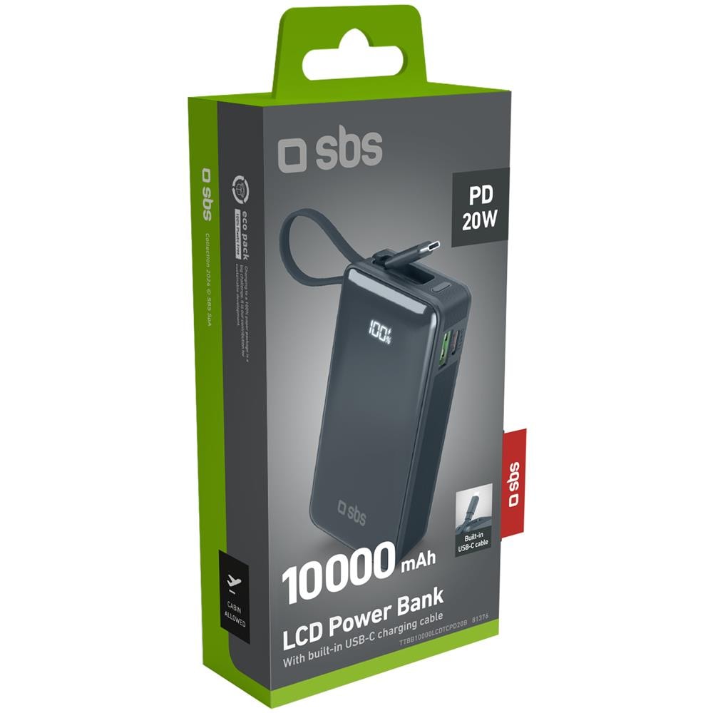 TTBB10000LCDTCPD20B batteria portatile 10000 mAh Blu - Foto 4