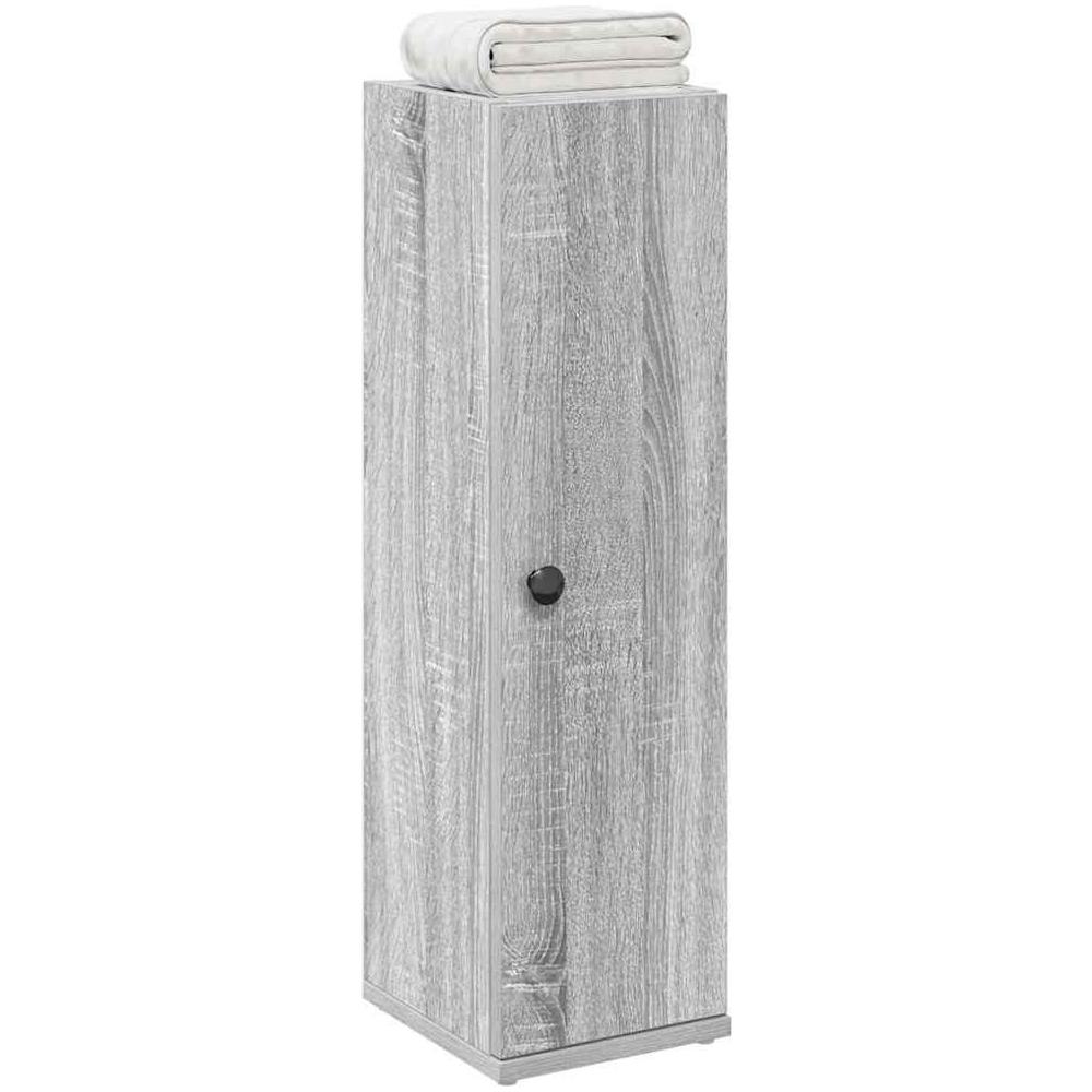 Mobile da Bagno con Portarotolo Grigio Sonoma 20,5x22x72 cm - Foto 2