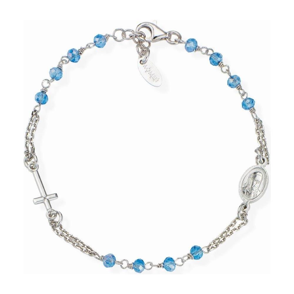 Bracciale In Argento 925 - Collezione Rosari - Colore Rodio - Misura Unica - Foto 2