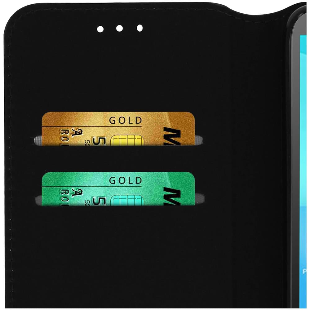 Custodia Flip Book Cover Huawei Y5 2018 E Honor 7s Porta-carte - Nero - Foto 3