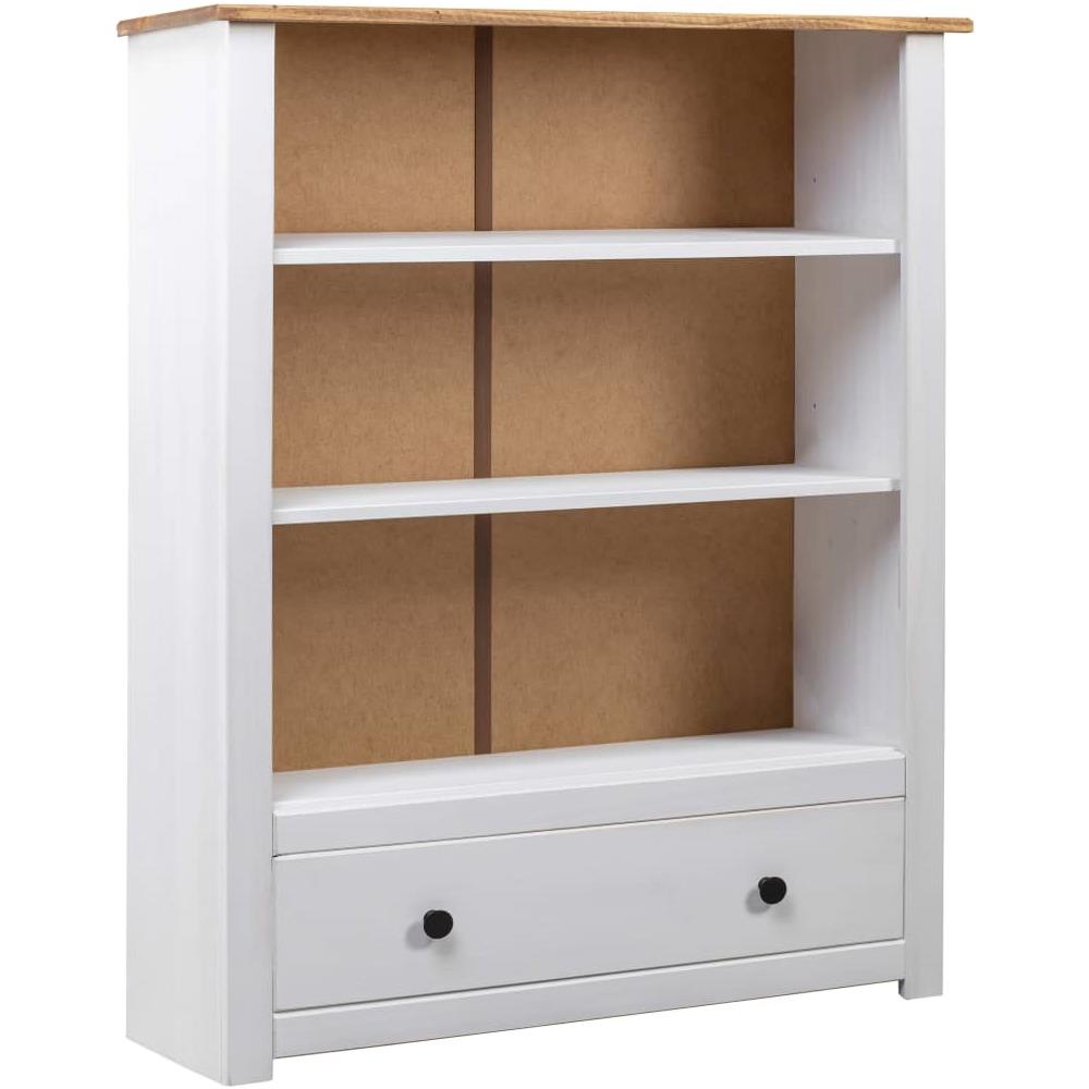 Libreria Bianca 80x35x110 cm in Pino Massello Panama Range - Foto 1